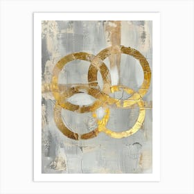 Gold Rings 2 Art Print