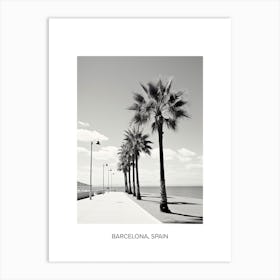 Poster Of Cannes, France, Photography In Black And White 3 Art Print