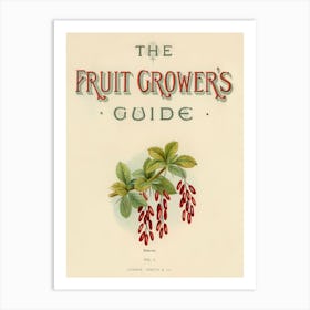 Vintage Illustration Of Fruit Grower S Guide, John Wright Art Print