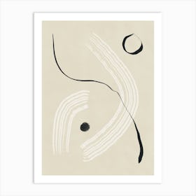 Abstract Zen line art Art Print