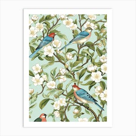 Birds In A Tree Art Print