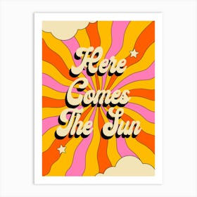 Here Comes The Sun Psychedelic Print Art Print