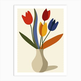 Tulips In A Vase 33 Art Print