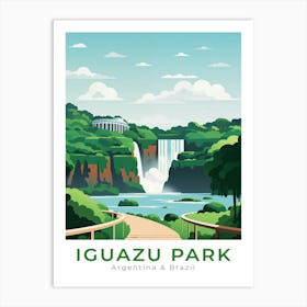 Argentina & Brazil Iguazu Park Travel Art Print