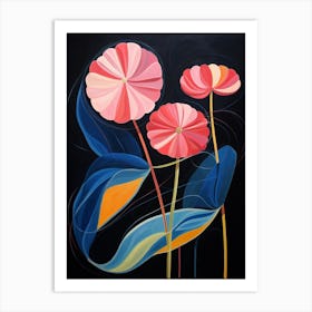 Gerbera Daisy 4 Hilma Af Klint Inspired Flower Illustration Art Print