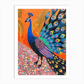 Peacock Feather Patterns Art Print