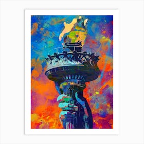 Statue Of Liberty Torch Art Print