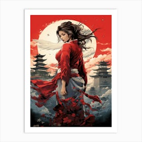 Asian Woman 4 Art Print