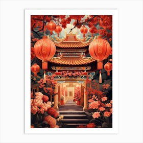 Chinese New Year Decorations 13 Art Print
