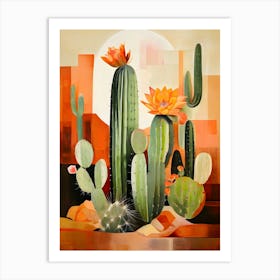 Cactus In The Desert 4 Art Print