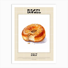 Salt Bagel 5 Art Print