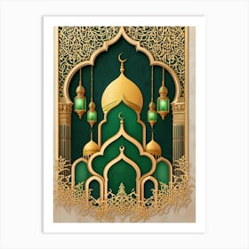 Muslim Greeting Card Art Print