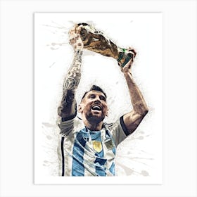 Lionel Messi Argentina Art Print