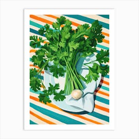 Cilantro Summer Illustration 11 Art Print