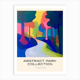 Abstract Park Collection Poster Forest Park St Louis 2 Art Print