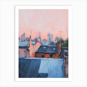 Sydney Rooftops Morning Skyline 3 Art Print