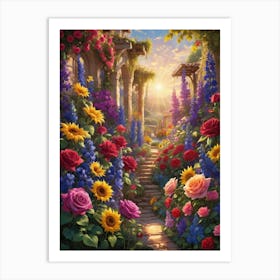 Garden Path 1 Art Print