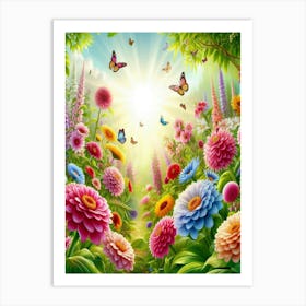 Flower Garden 5 Art Print