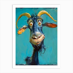 Goat With Horns Art Print