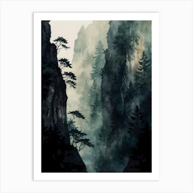 Chinese Mountains Art Print