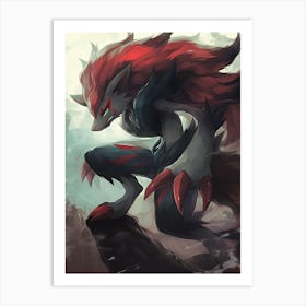 Zoroark Pokemon Anime Manga Japan Poster Art Print