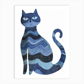 Ragapur Cat Clipart Illustration 1 Art Print