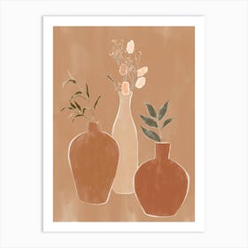 Three Vases Art Print