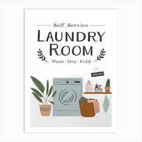 Laundry Room Art Print