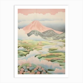 Mount Aso In Kumamoto Japanese Landscape 1 Art Print