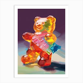 Gummy Bears Oil Painting 5 Art Print
