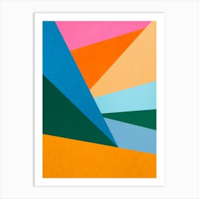 Geometric and colorful 9 Art Print