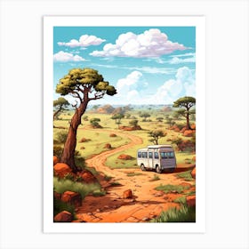 Kruger National Park Cartoon 3 Art Print