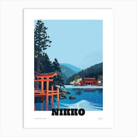 Nikko Japan 2 Colourful Travel Poster Art Print