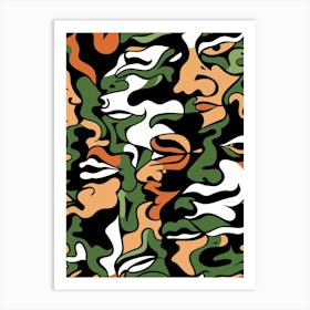 Camouflage Pattern 6 Art Print