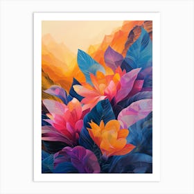 Flowers In The Mountains Art Print