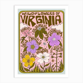 Virginia Wildflowers Art Print