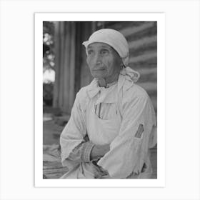 Indian Woman, Wife Of Farmer, Mcintosh County, Oklahoma By Russell Lee Art Print