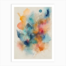 Abstract Watercolor Painting 10 Art Print