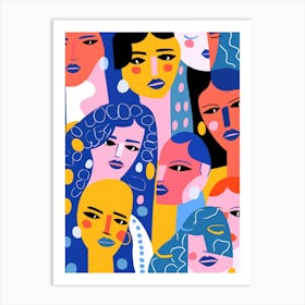 Portrait Of Women Art Print