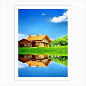 Reflection Of A House Art Print