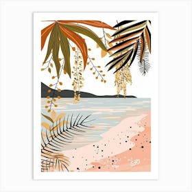 Tropical Beach Background Art Print