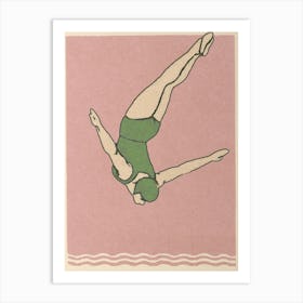 Diver Print Art Print