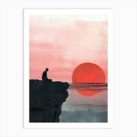 Sunset, Minimalism 1 Art Print