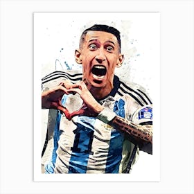 Angel Di Maria Argentina 1 Art Print