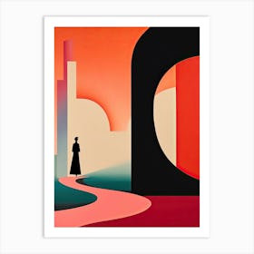 Cape Byron, Australia, Bold Outlines 1 Art Print