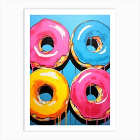 Pop Art Vivid Donuts 1 Art Print
