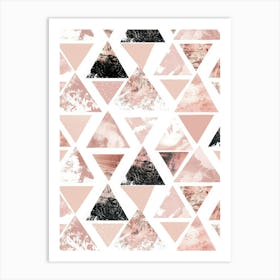 Pink Triangles Art Print