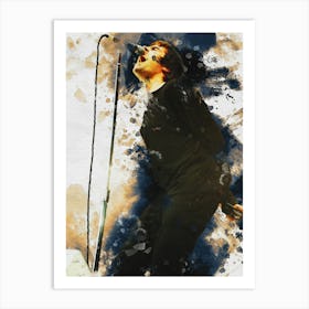Smudge Of Liam Gallagher Oasis Band Art Print