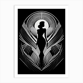 Silhouette Of A Woman 15 Art Print