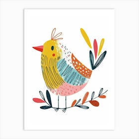 Bird On Branch 4 Art Print